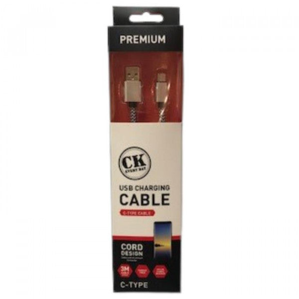 USB Charging Cable C type Cord Design 3M Length USB Charging Cable C type Cord Design 3M Length